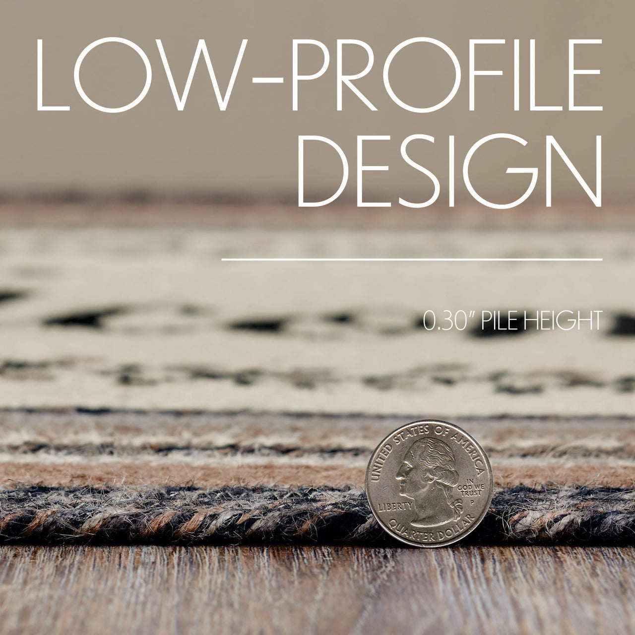 Floral Vine Jute Braided Rug Oval 20"x30" VHC Brands - The Fox Decor