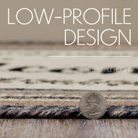 Floral Vine Jute Braided Rug Oval 20