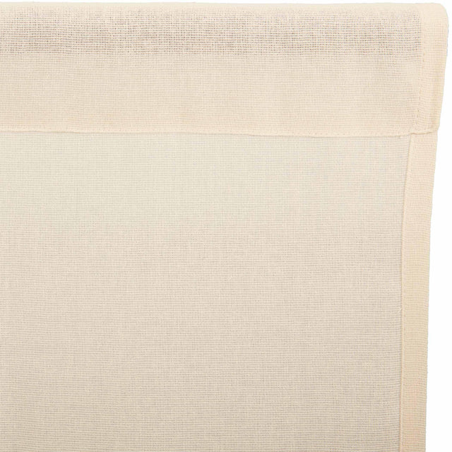 Tobacco Cloth Natural Valance Curtain Fringed 16x72 - The Fox Decor