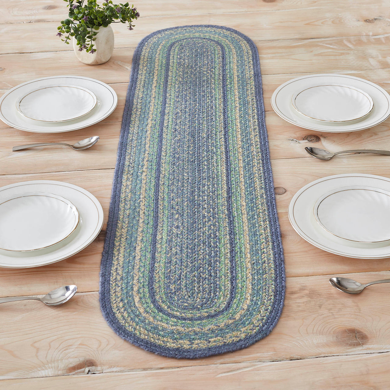 Jolie Jute Oval Runner 12x48