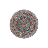 Multi Jute Coaster Set of 6 - The Fox Decor