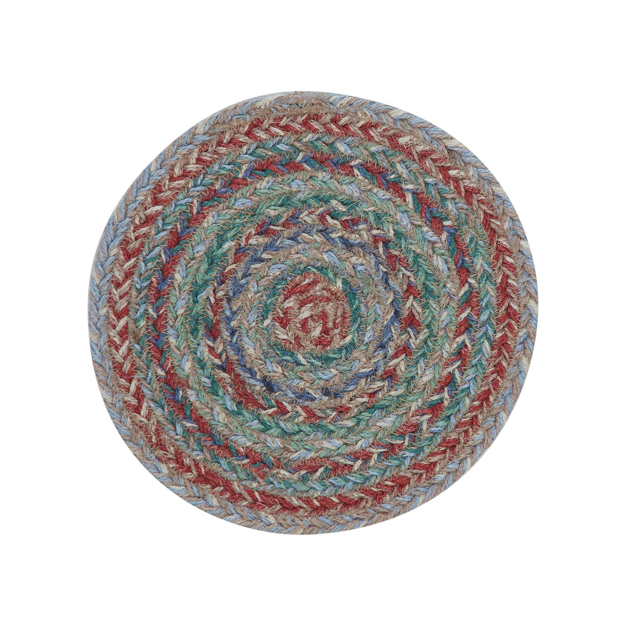 Multi Jute Trivet 8 inch Diameter - The Fox Decor