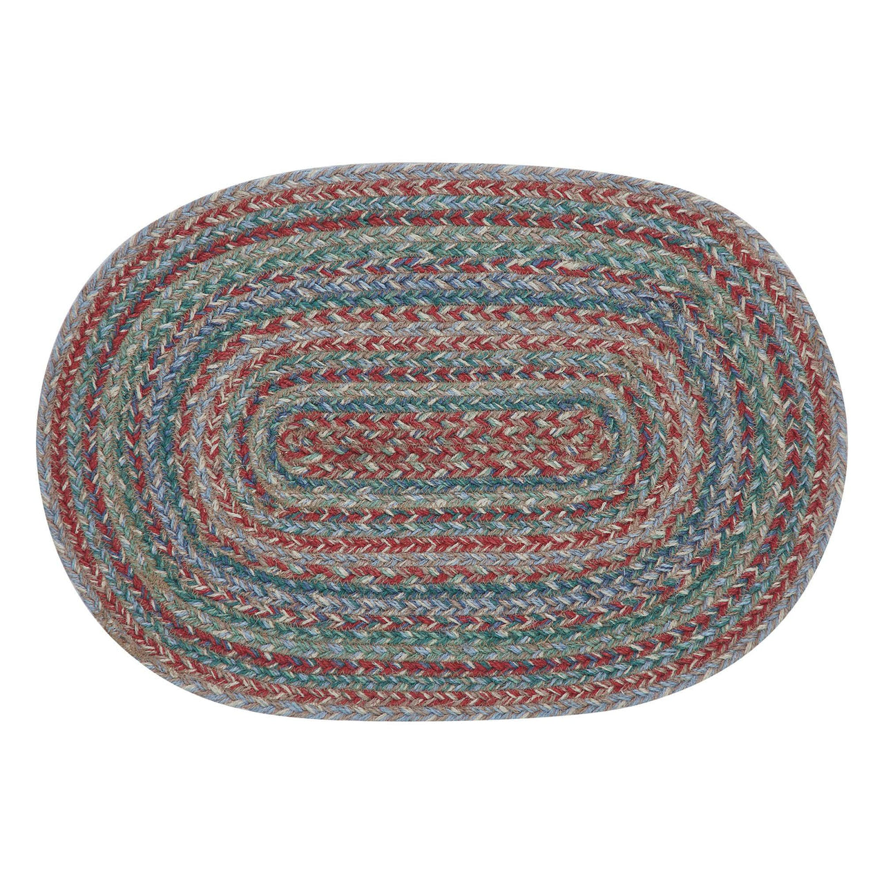Multi Jute Oval Placemat 13x19 - The Fox Decor
