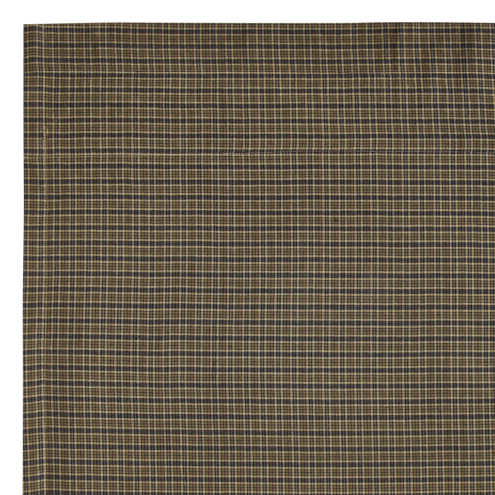 Tea Cabin Green Plaid Blackout Panel 84x50 VHC Brands - The Fox Decor