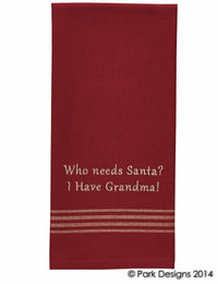 Who Needs Santa? Dishtowel - The Fox Decor