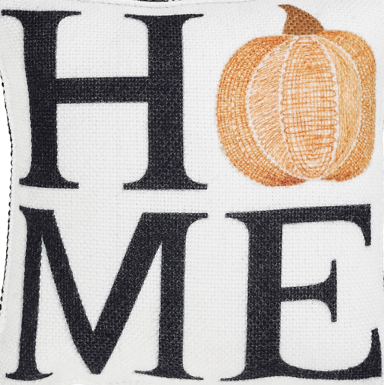 Annie Black Check Home Pumpkin Pillow 6x6