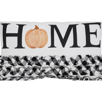 Thumbnail for Annie Black Check Home Pumpkin Ruffle Pillow 14x22