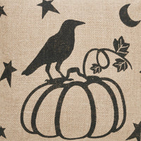 Raven Harvest Burlap Jute Pillow 12x12 - The Fox Decor