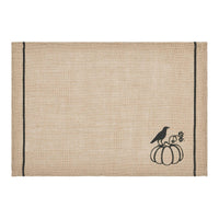 Raven Harvest Burlap Jute Placemat Set of 2 13x19 - The Fox Decor