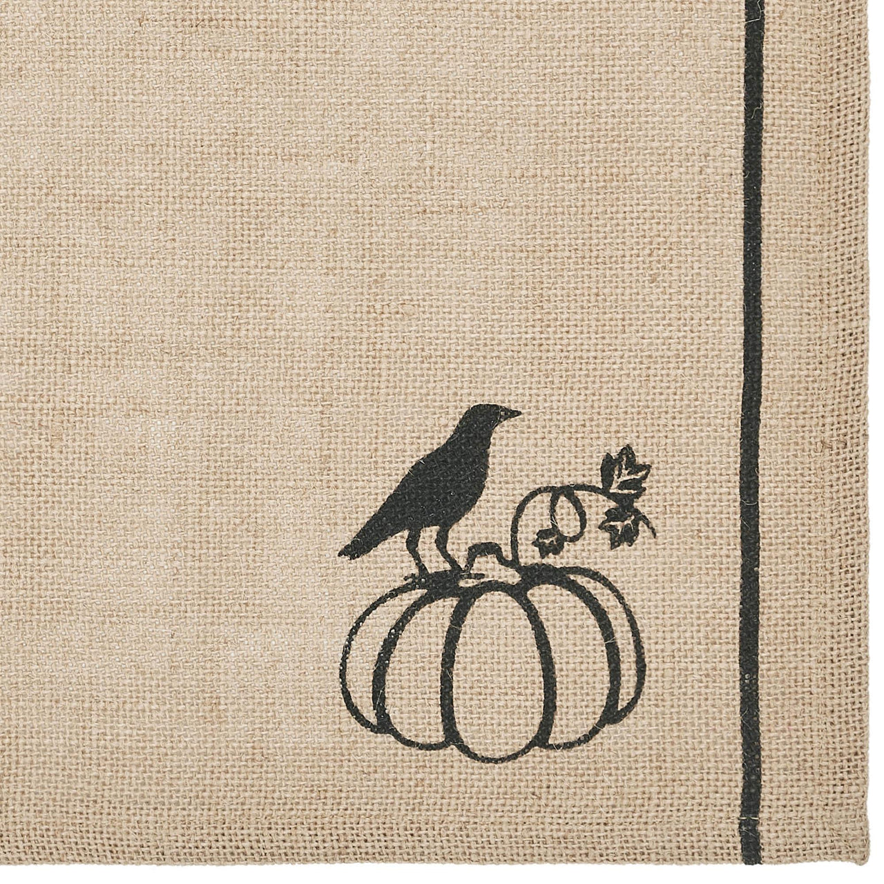 Raven Harvest Burlap Jute Placemat Set of 2 13x19 - The Fox Decor