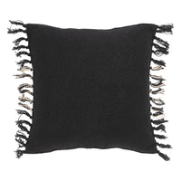 Eston Black Tan Plaid Pillow 12x12 - The Fox Decor