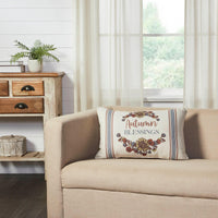 Bountifall Autumn Blessings Pillow 14x22 - The Fox Decor