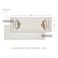 Bountifall Autumn Blessings Runner 12x36 - The Fox Decor