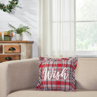 Gregor Plaid Wish Pillow 12x12 - The Fox Decor