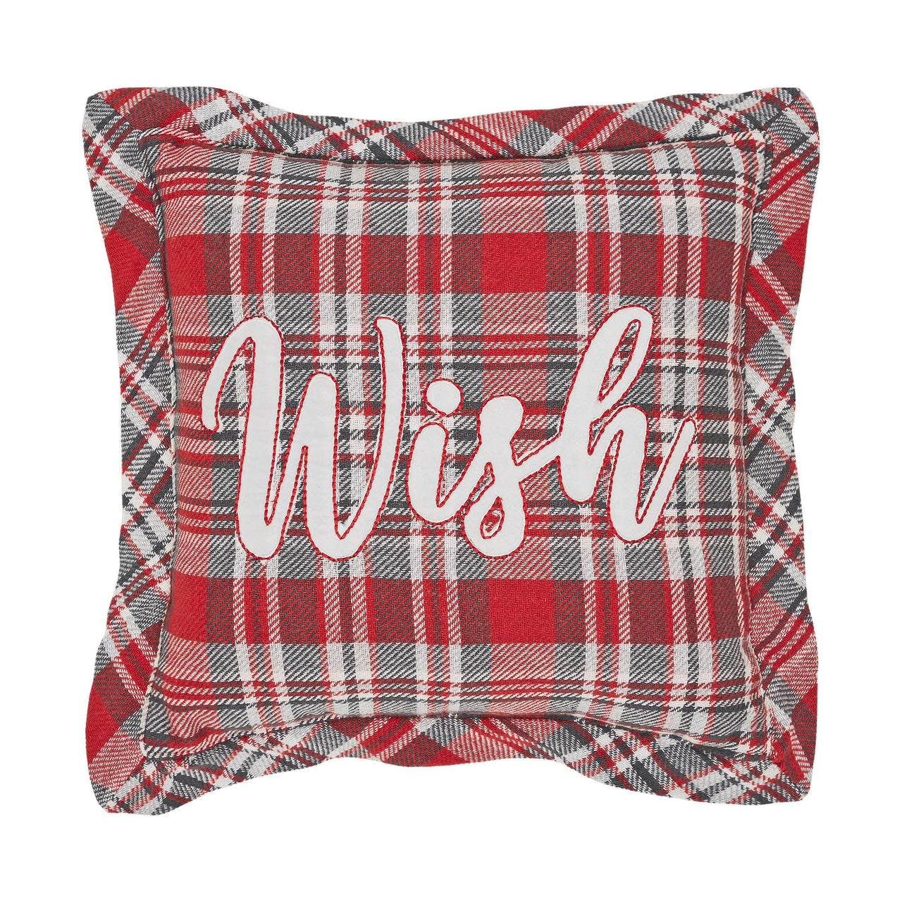Gregor Plaid Wish Pillow 12x12 - The Fox Decor