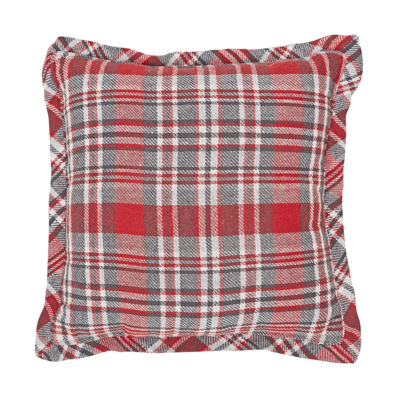 Gregor Plaid Button Tree Pillow 12x12 - The Fox Decor