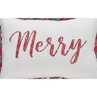 Gregor Plaid Merry Pillow 9.5x14 - The Fox Decor