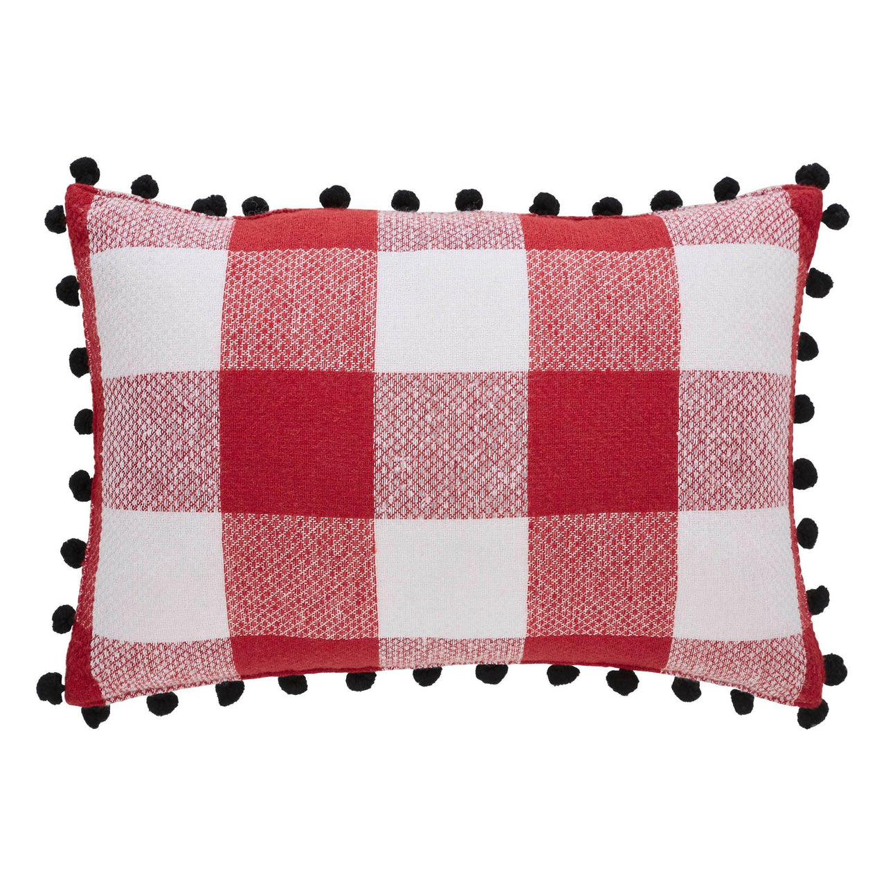 Annie Red Check To All A Good Night Pillow 9.5x14 - The Fox Decor