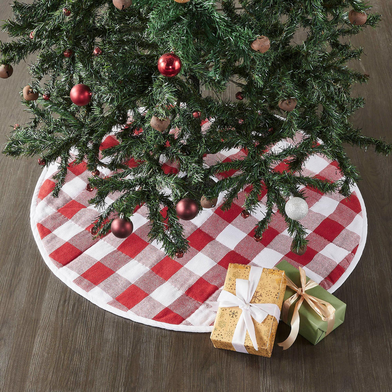 Annie Red Check Tree Skirt 36 - The Fox Decor