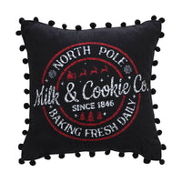 Thumbnail for Annie Black Check Milk and Cookies Pillow 12x12