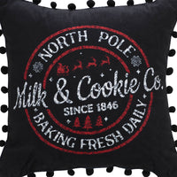 Thumbnail for Annie Black Check Milk and Cookies Pillow 12x12