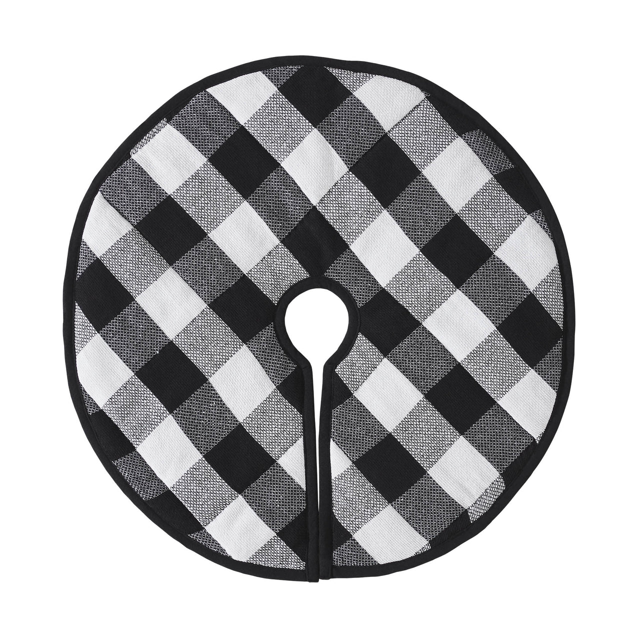 Annie Black Check Tree Skirt 24