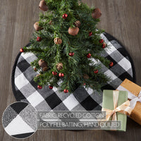 Thumbnail for Annie Black Check Tree Skirt 24