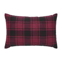 Thumbnail for Cumberland Red Black Plaid Holiday Moose Pillow 14x22