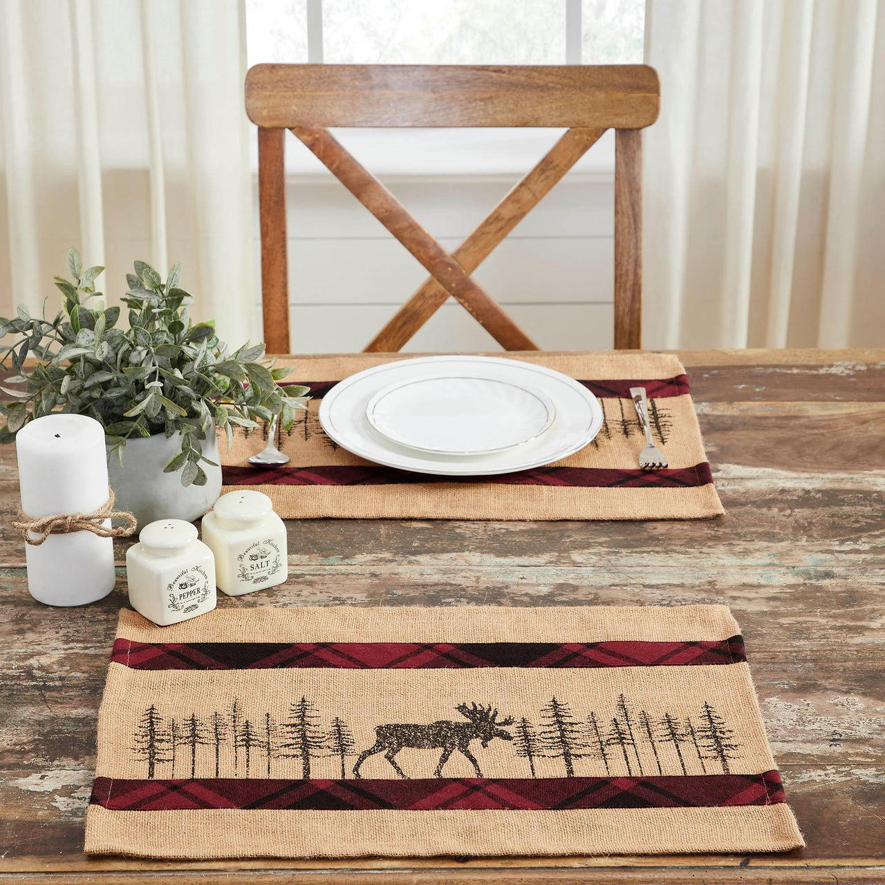 Cumberland Moose Placemat Set of 2 13x19 - The Fox Decor