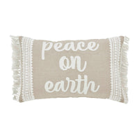 Grace Peace on Earth Pillow 14x22 - The Fox Decor