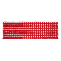 Gallen Red White Runner Fringed 8x24 - The Fox Decor