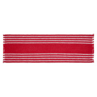 Arendal Red Stripe Runner Fringed 8x24 - The Fox Decor