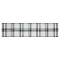 Harper Plaid Green White Runner Fringed 12x48 - The Fox Decor