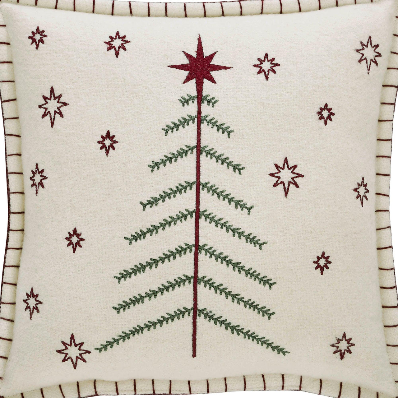 Star of Wonder Primitive Tree Pillow 12x12 - The Fox Decor