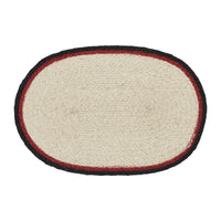 Jolly Ole Santa Jute Oval Placemat 10x15 - The Fox Decor