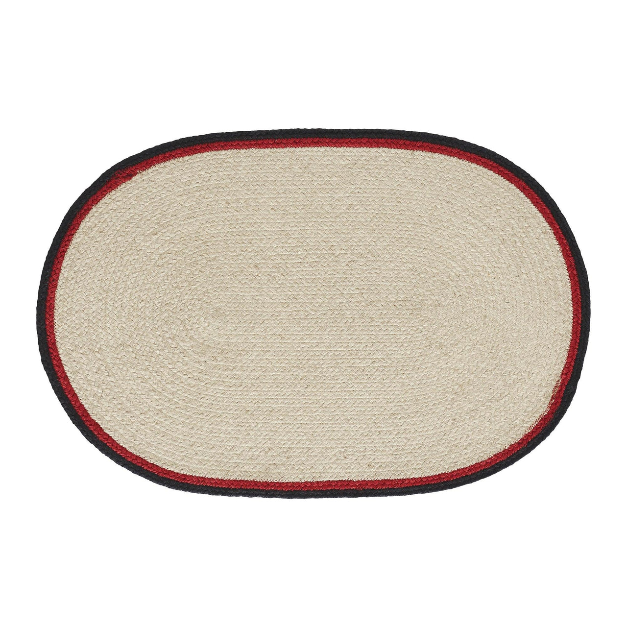 Jolly Ole Santa Jute Oval Placemat 13x19 - The Fox Decor