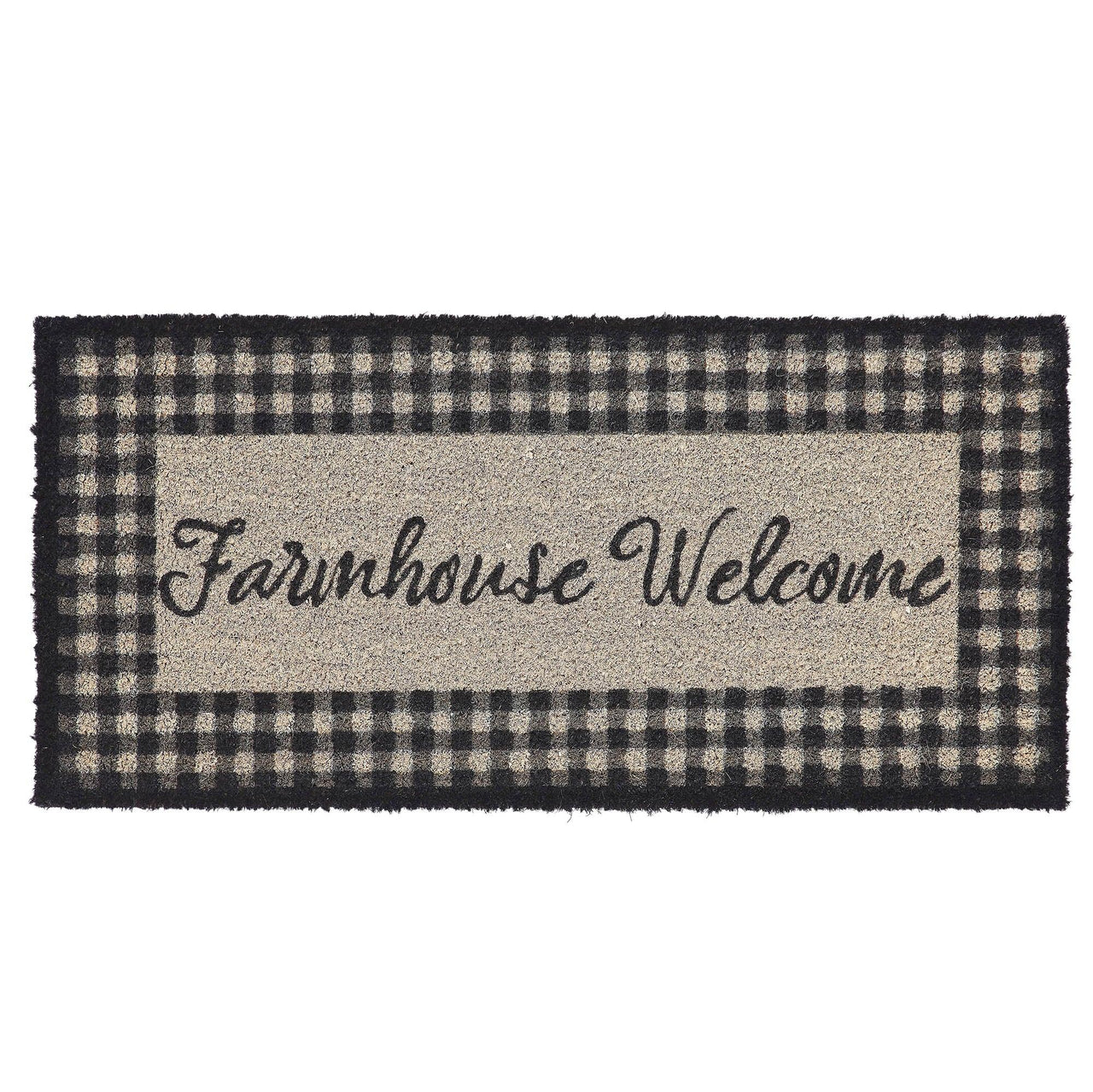 Finders Keepers Farmhouse Welcome Coir Rug Rect 17x36 - The Fox Decor
