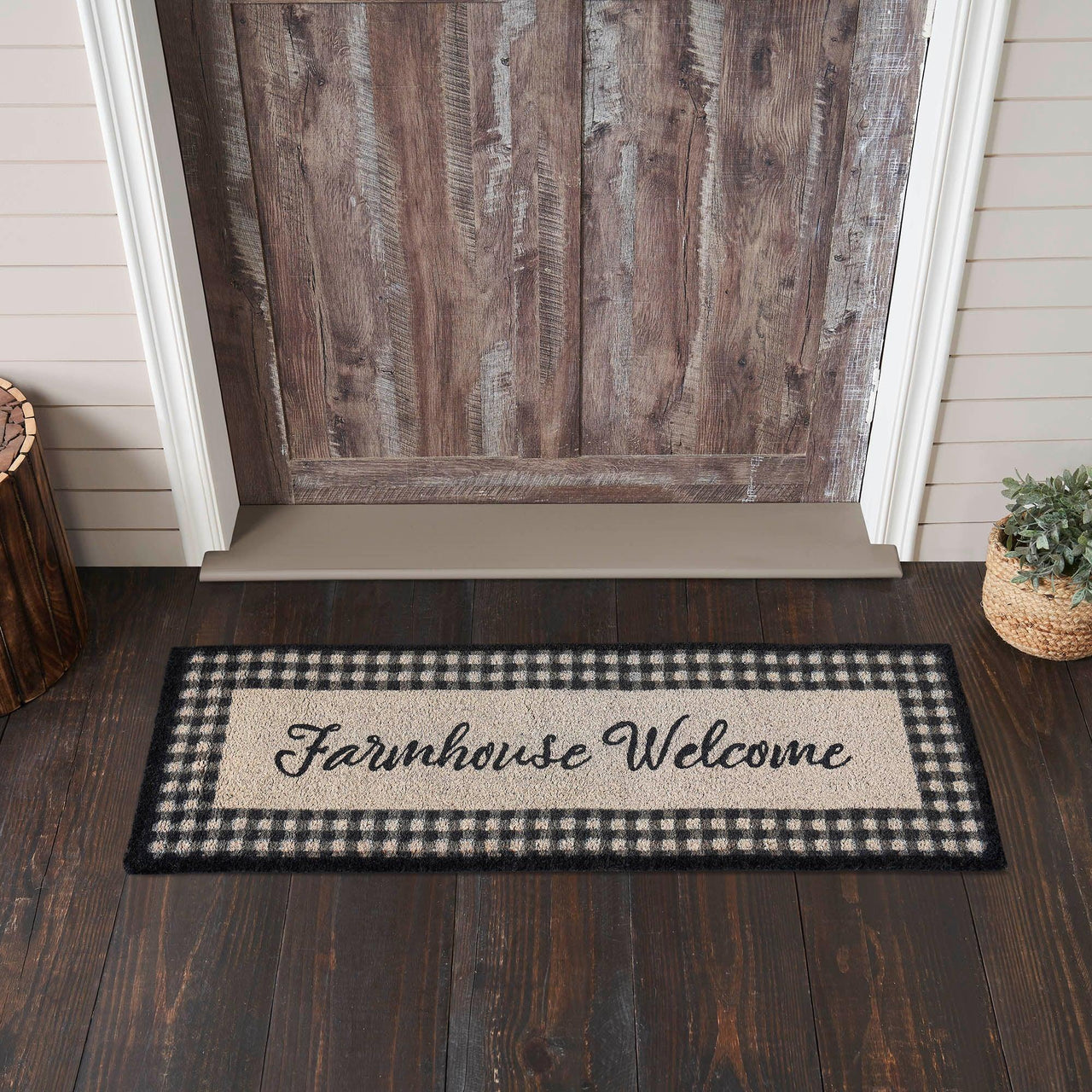 Finders Keepers Farmhouse Welcome Coir Rug Rect 17x48 - The Fox Decor