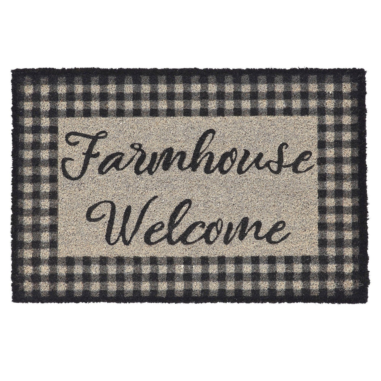 Finders Keepers Farmhouse Welcome Coir Rug Rect 20x30 - The Fox Decor