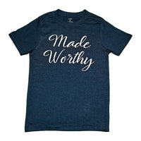 Made Worthy T-Shirt, Navy Melange, 2XL - The Fox Decor