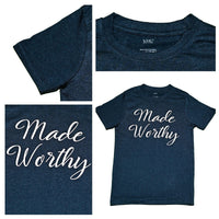 Made Worthy T-Shirt, Navy Melange, 2XL - The Fox Decor