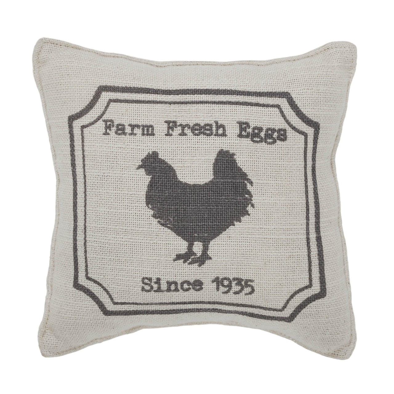 Finders Keepers Chicken Silhouette Pillow 6x6 - The Fox Decor