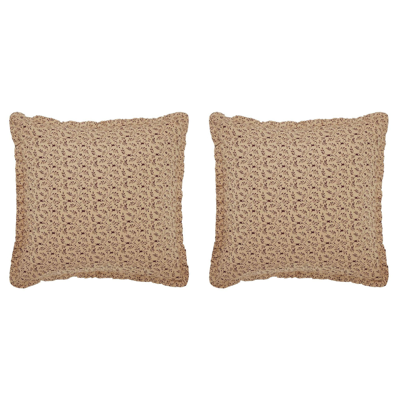 Pip Vinestar Fabric Euro Sham Set of 2 26x26 - The Fox Decor