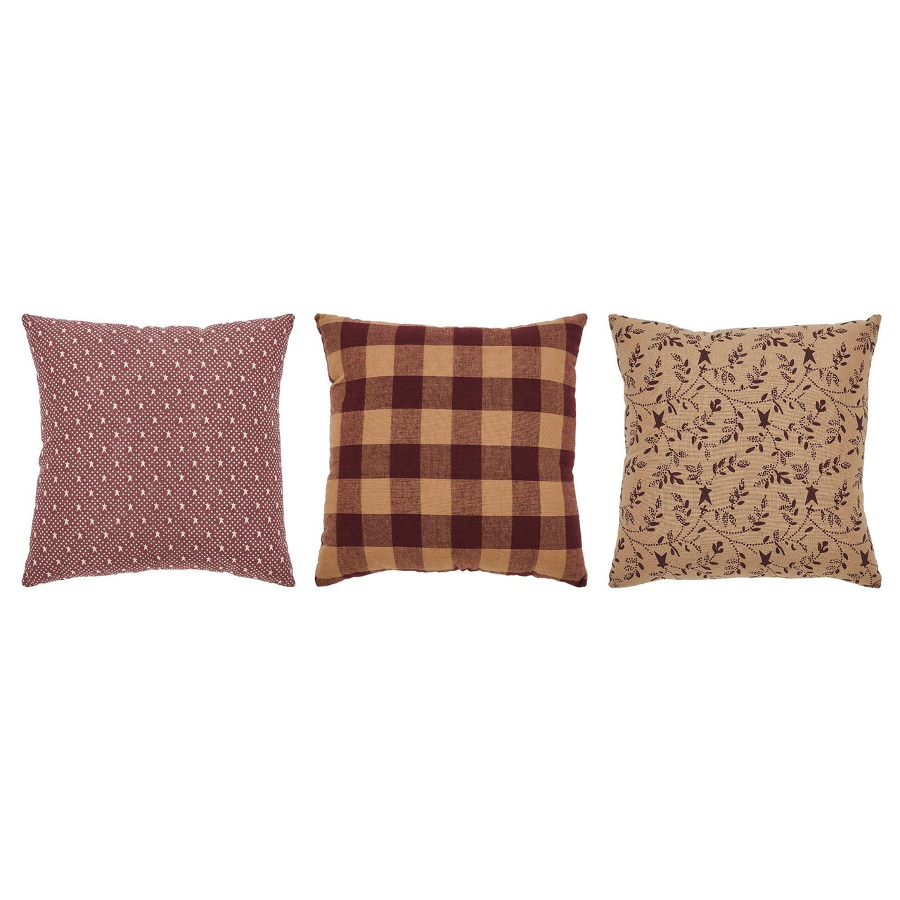Pip Vinestar Pillow Set of 3 9x9 - The Fox Decor