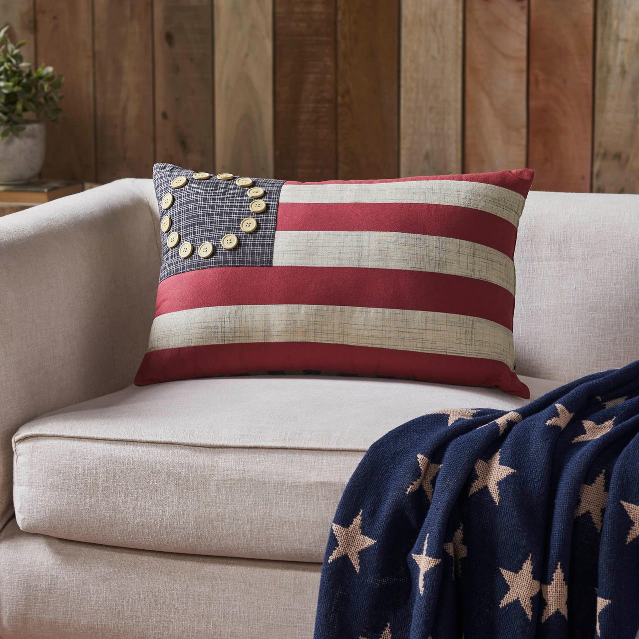 My Country Flag Pillow 14x22 VHC Brands - The Fox Decor