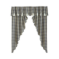 My Country Scalloped Layered Prairie Short Panel Set of 2 63x36x18 - The Fox Decor