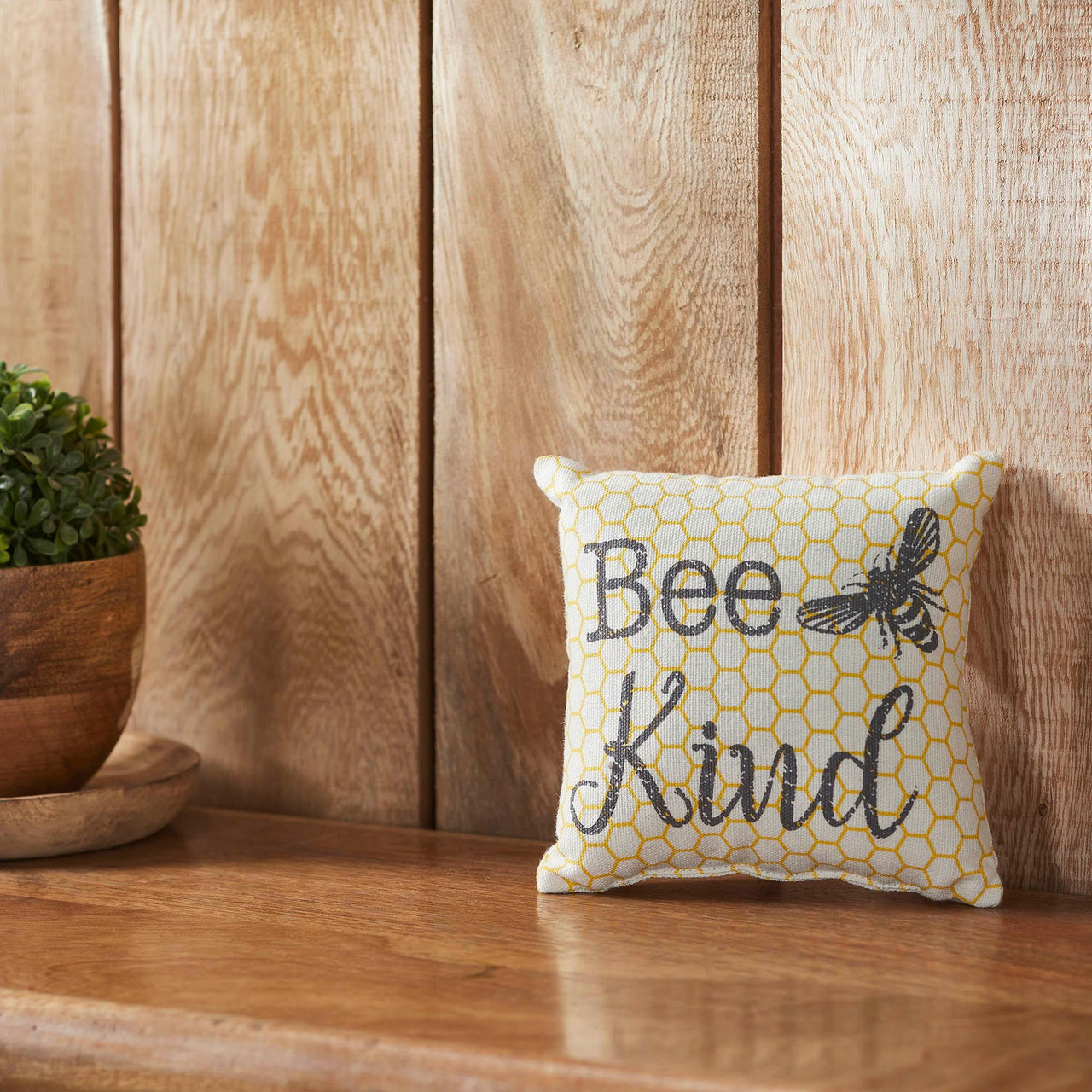 Buzzy Bees Bee Kind Pillow 6x6 - The Fox Decor
