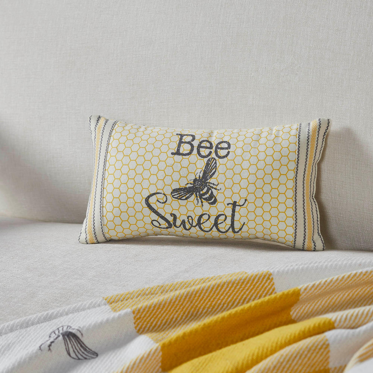 Buzzy Bees Bee Sweet Pillow 7x13 - The Fox Decor
