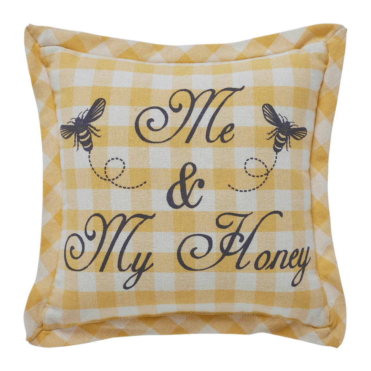Buzzy Bees Me & My Honey Pillow 9x9 - The Fox Decor