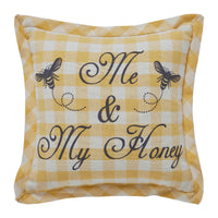 Buzzy Bees Me & My Honey Pillow 9x9 - The Fox Decor